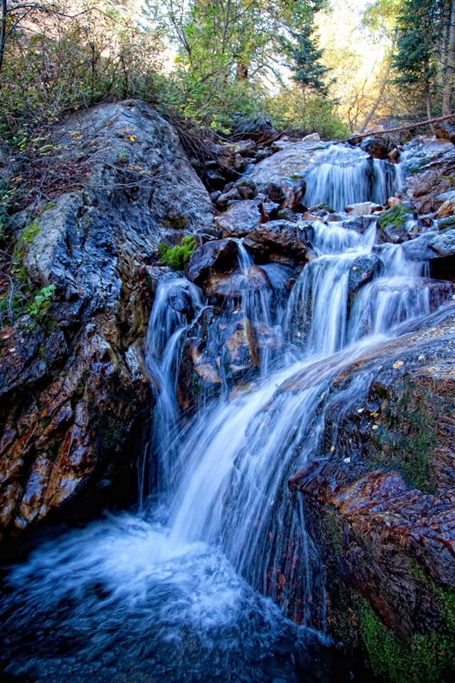 瀑布溪流自然风景手机壁纸组图7