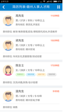 赣州人事人才网安卓版截图3